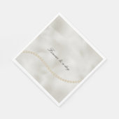 Parels White Luxe Servet (Hoek)