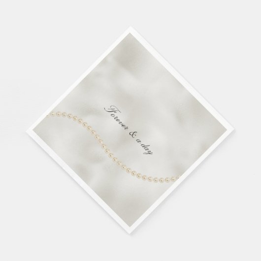 Parels White Luxe Servet (Hoek)