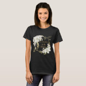 Parels Witte Bloemen Art Deco Gatsby 20s Verjaarda T-shirt (Voorkant volledig)