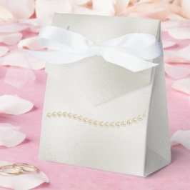 Parels Witte Luxe bruiloft Bedankdoosjes