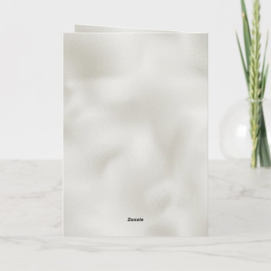 Parels Witte Luxe bruiloft Kaart (Achterkant)