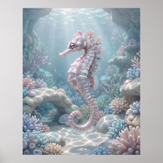 Parels Zeepaardgrot Poster (Voorkant)