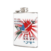 Parelschaal Habor 7 december 1941 Fles Heupfles (Links)