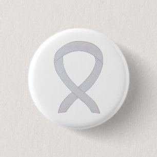 Parelsgewijs Bewustzijnslint Aangepaste knoopspeld Ronde Button 3,2 Cm