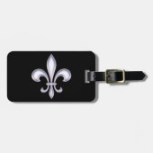 Parelsgewijze Fleur de Lis Bagagelabel (Voorkant horizontaal)
