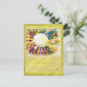 Parelsieraden laten een uitstekende bedankkaart ac briefkaart (Staand voorkant)