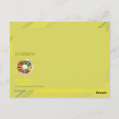 Parelsieraden laten een uitstekende bedankkaart ac briefkaart (Achterkant)