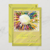 Parelsieraden laten uitstekende bedankkaart achter briefkaart (Voorkant / Achterkant)