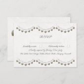 Parelslingers 30e trouwdag RSVP kaartje (Voorkant / Achterkant)