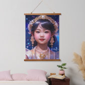 pareltapijt hangend wandkleed (Slaapkamer)