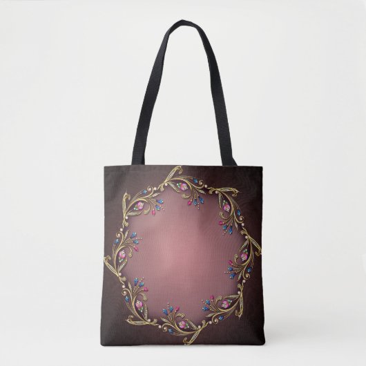 Pareltjes All-Over-Print Canvas tas, medium Tote Bag (Voorkant)