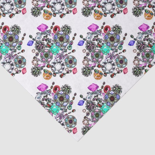 Pareltjes en juwelen tissuepapier (Detail)