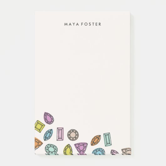 Pareltjes (groot) - ivoor post-it® notes (Voorkant)