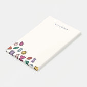 Pareltjes (groot) - saffier post-it® notes (Schuin)