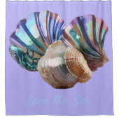 Pareltjes in de oceaan douchegordijn (Voorkant)