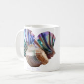 Pareltjes in de oceaan koffiemok (Voorkant links)