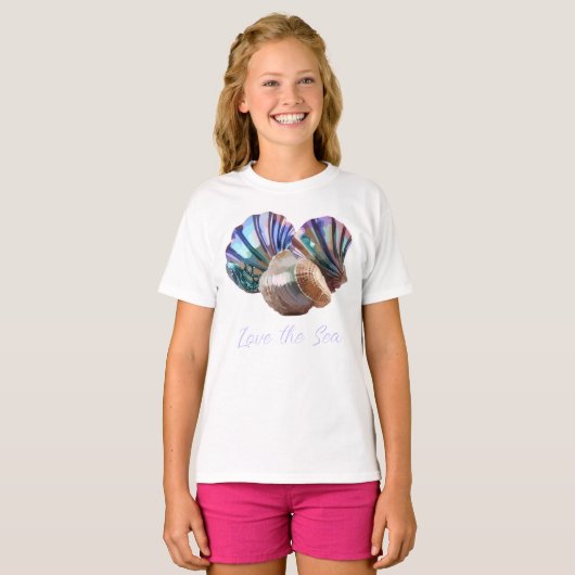 Pareltjes in de oceaan t-shirt (Voorkant volledig)