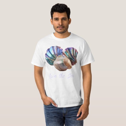 Pareltjes in de oceaan t-shirt (Voorkant volledig)