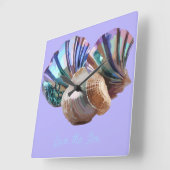 Pareltjes in de oceaan vierkante klok (Hoek)