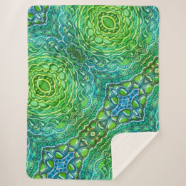 Pareltjes in het voorjaar sherpa deken