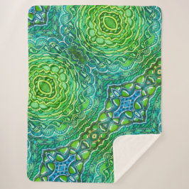 Pareltjes in het voorjaar sherpa deken