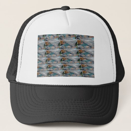 Pareltjes in Marvelous Marble Stones Trucker Pet (Voorkant)