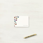 Pareltjes (klein) - houtskool post-it® notes (Op bureau)