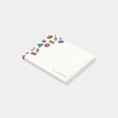 Pareltjes (klein) - houtskool post-it® notes (Schuin)