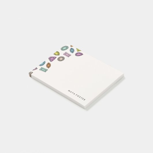 Pareltjes (klein) - ivoor post-it® notes (Schuin)