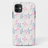 Pareltjes Patroon iPhone Case (Achterkant)