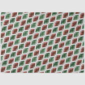 Pareltjes Rood Groen Diamant Tissuepapier (Voorkant)