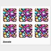 Pareltjes Texture Square Sticker (Vel)