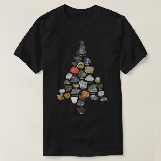 Pareltjes van de orkaan die kerstbomen verzamelen t-shirt (Design voorkant)