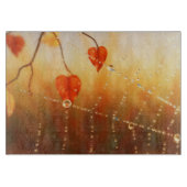 Pareltjes van een automaat in de herfst van de och snijplank (Voorkant)