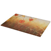 Pareltjes van een automaat in de herfst van de och snijplank (Hoek)