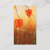 Pareltjes van een Bladwijzer in de herfst van de o Visitekaartje (Achterkant)