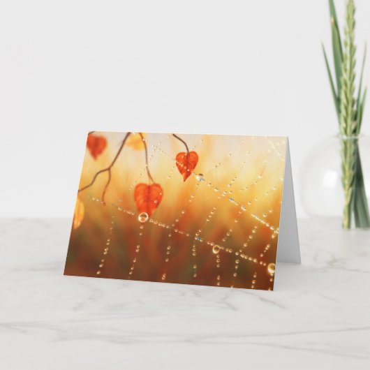 Pareltjes van een Kaart in de herfst van de ochten (Voorkant)