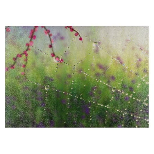 Pareltjes van een lentemaandenraad snijplank (Voorkant)