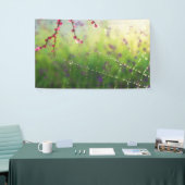 Pareltjes van een lentemorning-banner spandoek (Beurs)