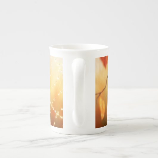 Pareltjes van een Mok van de Najaars-Morning Speci (Achterkant)