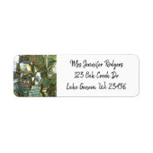 Pareltjes van goudsteen etiket (Voorkant)