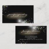 Pareltjes zilverdiamanten sieraden baas visitekaartje (Voorkant / Achterkant)