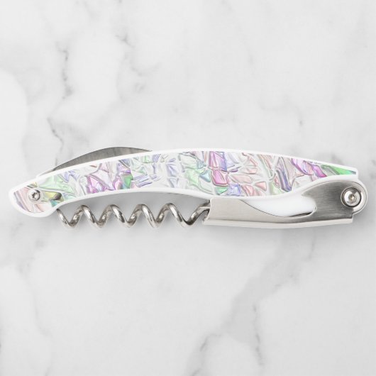 Pareltonnen of gekleurde stukken, gemengd in room kurkentrekker (Achterkant)