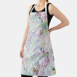 Pareltonnen of gekleurde stukken, gemengd in room schort