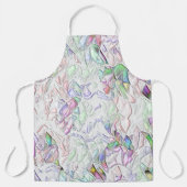 Pareltonnen of gekleurde stukken, gemengd in room schort (Voorkant)