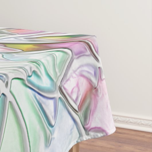 Pareltonnen of gekleurde stukken, gemengd in room tafelkleed (Voorbeeld)