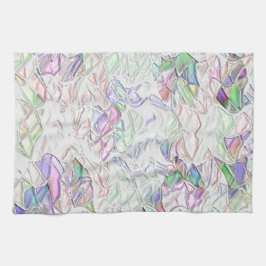 Pareltonnen of gekleurde stukken, gemengd in room theedoek