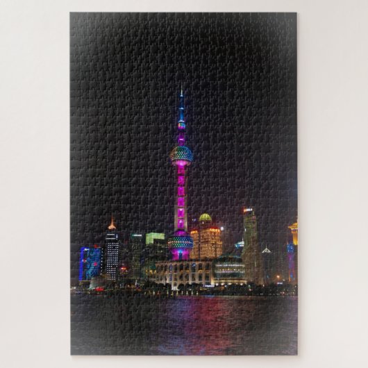 Pareltoren - Shanghai, China - 20x30 - 1014 stuks Legpuzzel (Verticaal)