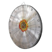 parelwitte narcis dartbord (Voorkant Rechts)