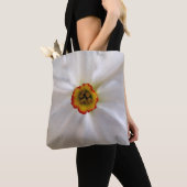 parelwitte narcissen tote bag (Dichtbij)